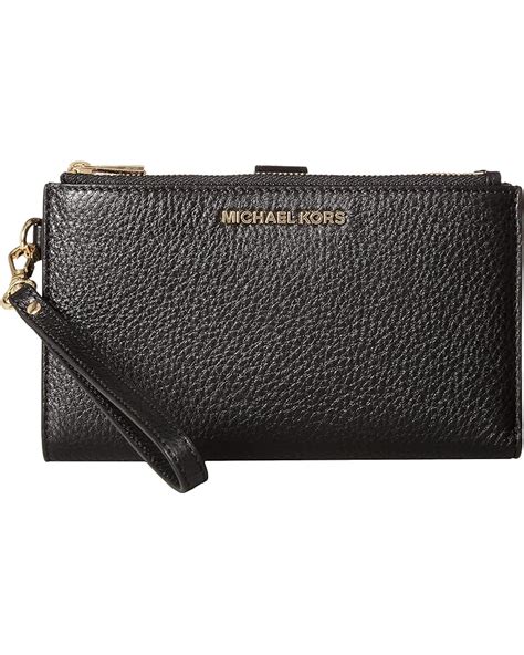 michael kors adele wristlet black|Michael Kors dblzp wristlet.